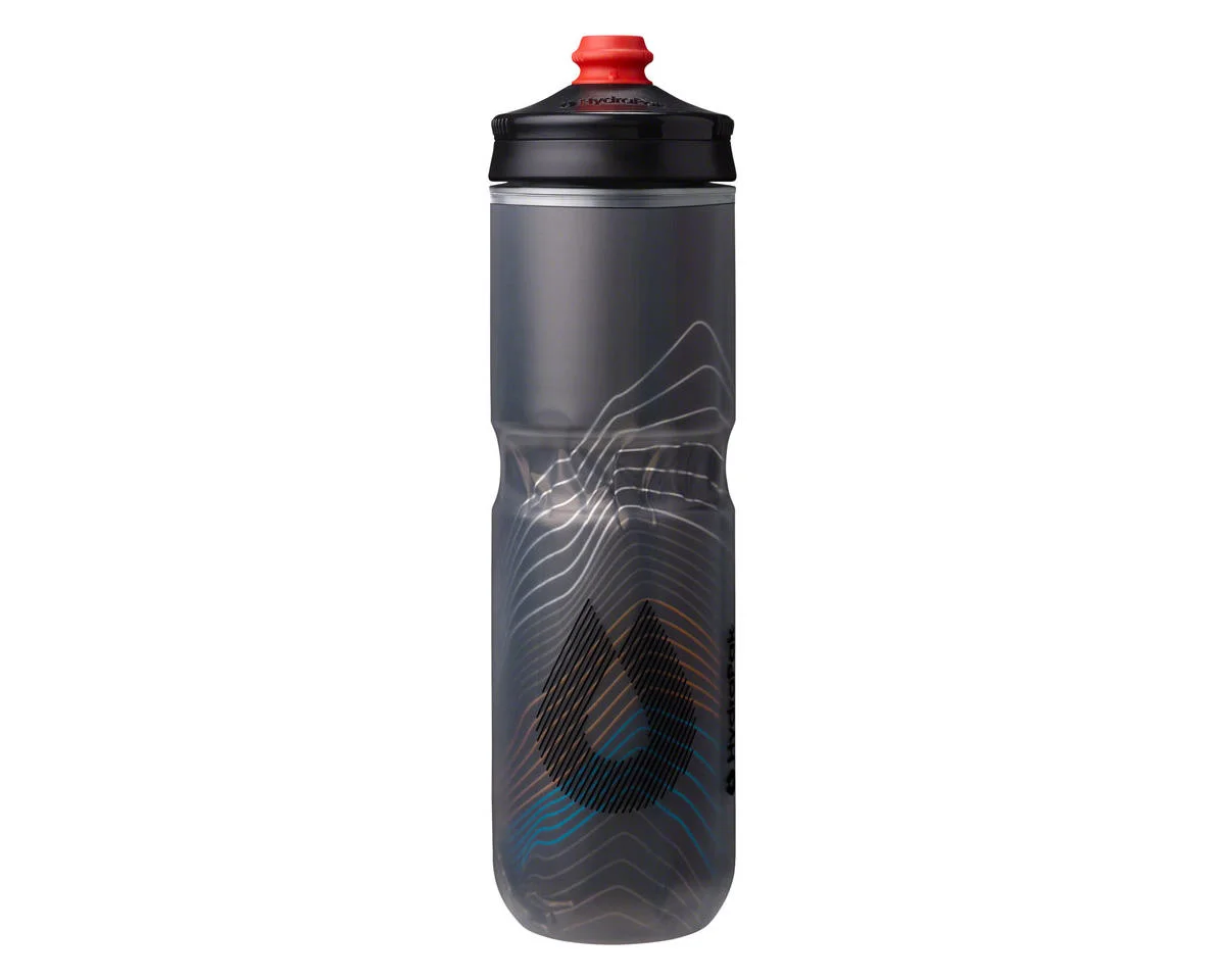 Hydrapak Polar Surge Ascent Insulated Water Bottle (Black) (24oz) (Single)